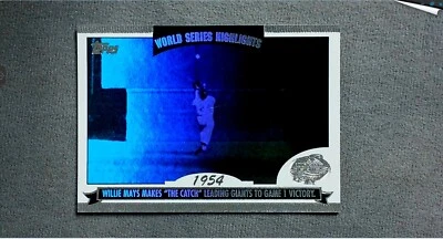 2004 Topps World Series Highlights #WS-WM Willie Mays Giants - Image 1 of 2