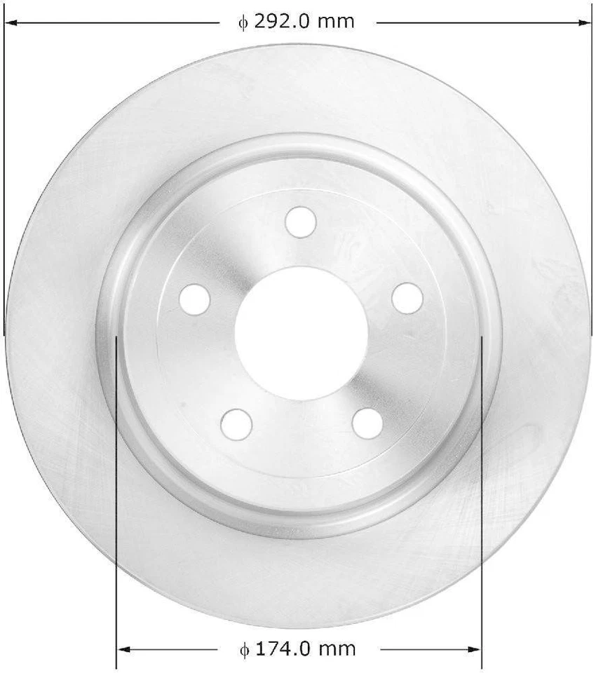 盘式制动转子-SS Bendix PRT5900 适合 2008 雪佛兰 Cobalt — 第 1/1 张图片
