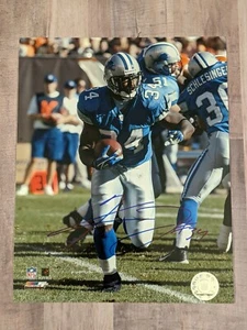 Archivo fotográfico firmado por Kevin Jones 8x10 certificado certificado de autenticidad Detroit Lions Bears Virginia Tech C - Imagen 1 de 1
