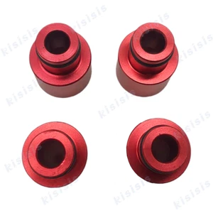 4 adaptadores de sombreros superiores para inyectores de combustible de carreras inyectores RDX a B16 B18 D16Z rojo - Imagen 1 de 4