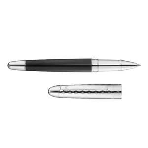 Pluma Waldmann de lujo, plata esterlina, Precieux, bola de rodillo, corte de onda - Imagen 1 de 2