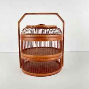 Vintage Chinese Bamboo Cricket Cage - Picture 1 of 7
