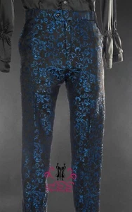 MEN FASHION BROCADE PANT MEN STEAMPUNK FASHION PANT USA BIG SALE MEN PANTS SALE - Picture 1 of 6