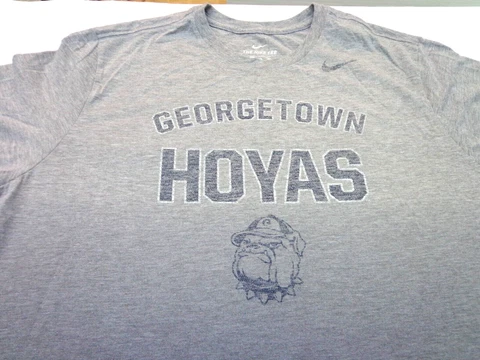 Nike Georgetown Hoyas Distressed Graphic Gray T Shirt  Size 2XL Athletic Cut Cover