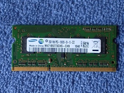 Samsung 2GB PC3-10600 DDR3 Laptop Memory [Part# M471B5773CHS-CH9] - Image 1 of 2