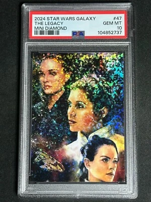 2024 Star Wars Galaxy Chrome Mini Diamond The Legacy #47 PSA 10 GEM MINT POP 1 - Image 1 of 2