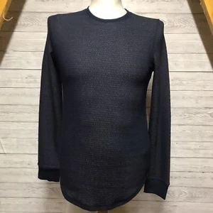 Sudadera DKNY Hombre Diseñador Azul Jersey Talla *Pequeña* S Algodón Manga Larga - Imagen 1 de 9