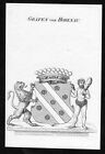 ca. 1820 Hohenau Wappen Adel coat of arms Kupferstich antique print heraldry