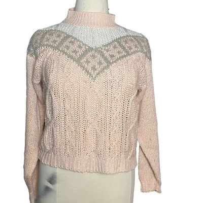 Suéter grueso multicolor hecho a mano vintage Jason Maxwell para mujer, talla grande Foto 1 de 4