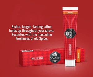 Old Spice MOSCHUS Schaum Rasiercreme - riecht wie ein Mann - 70 Gramm kostenloser Versand - Bild 1 von 14