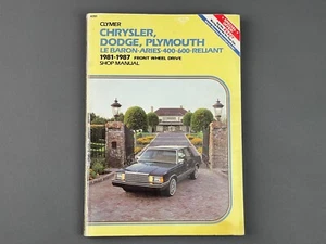 Chrysler Dodge Plymouth 1981-1987 Tune-up Shop Repair Service Manual Book - Picture 1 of 3