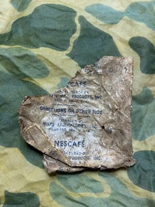 Us Wwii Nescafe Coffee Ration 82nd Airborne Market Garden Relix Ww2 Wk2 Guerre - Imagen 1 de 3