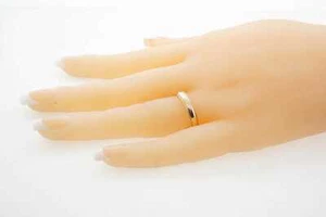 14k Yellow Gold Unisex Wedding Band Estate Sale Loupe Clean 7.50 Size 4.60g - Picture 1 of 4
