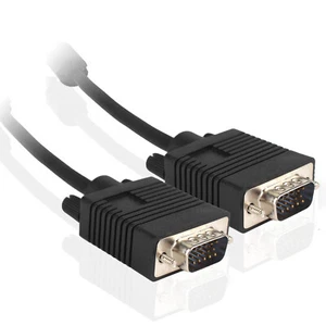 15 Pin VGA Male to 2 Female Y Splitter Cable Monitor Adapter Extension Converter - Picture 1 of 8