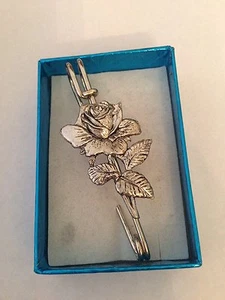 Rose PP-G02 Scottish Kilt Pin Schal oder Brosche Anstecknadel Zinn Emblem 3" 7,5 cm - Bild 1 von 1