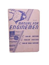 Vintage Alco-General Electric Diesel Manual for Enginemen Switcher 1950's 