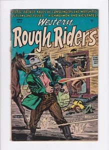 WESTERN ROUGH RIDERS #3 [1955 GD] BANK ROBBERY COVER!   GILLMOR MAGAZINES - Picture 1 of 2