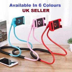 New Universal 360 Flexible Lazy Neck Hanging Bed Mobile Phone Holder Mount Stand - Picture 1 of 13