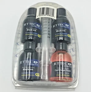 Jettec Jetset Refilling Solutions BLACK Refill Kit R26 for HP Epson Canon Compaq - Picture 1 of 7