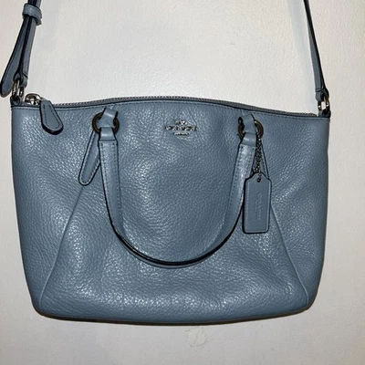 Coach Mini Kelsey Light Bluish Gray Satchel Crossbody & Double Handle Bag F57563 - Image 1 of 4