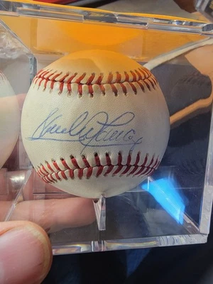 Sandy Alomar Jr JSA autographed Baseball  Cleveland,  San Diego Chicago Dodgers - Image 1 of 3