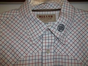 Miller Ranch Western LS Hemd Herren Gr. XL Brush Creek Ranch Kariert Logo - Bild 1 von 13