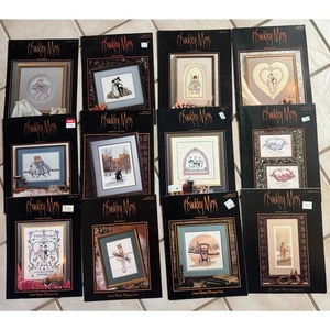 P Buckley Moss Counted cross stitch Leaflet Lot Of 12 - Picture 1 of 8