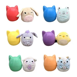 2025 Squishmallows 4" EASTER Mystery Squad COMPLETE SET OF 6 Plush + Capsule NWT - Picture 1 of 16