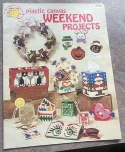 American School of Needlework Leaflet #3042 Plastic Canvas Weekend Projects 1986 - Bild 1 von 5
