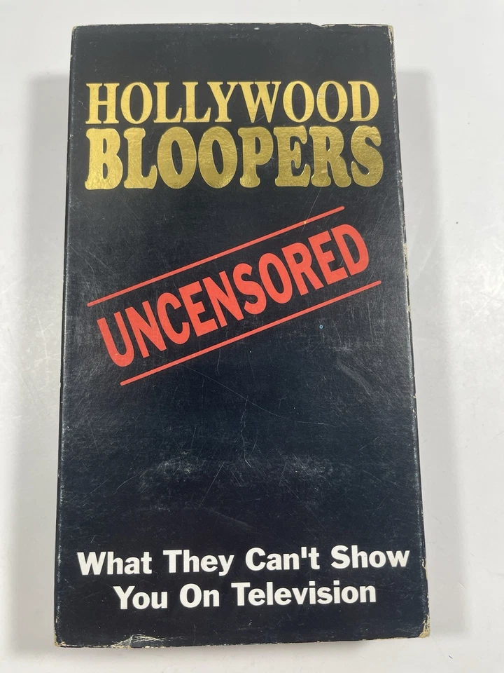 Hollywood Bloopers Uncensored VHS 1990 CobyCo What They Can’t Show on TV - Rare! - Image 1 of 4