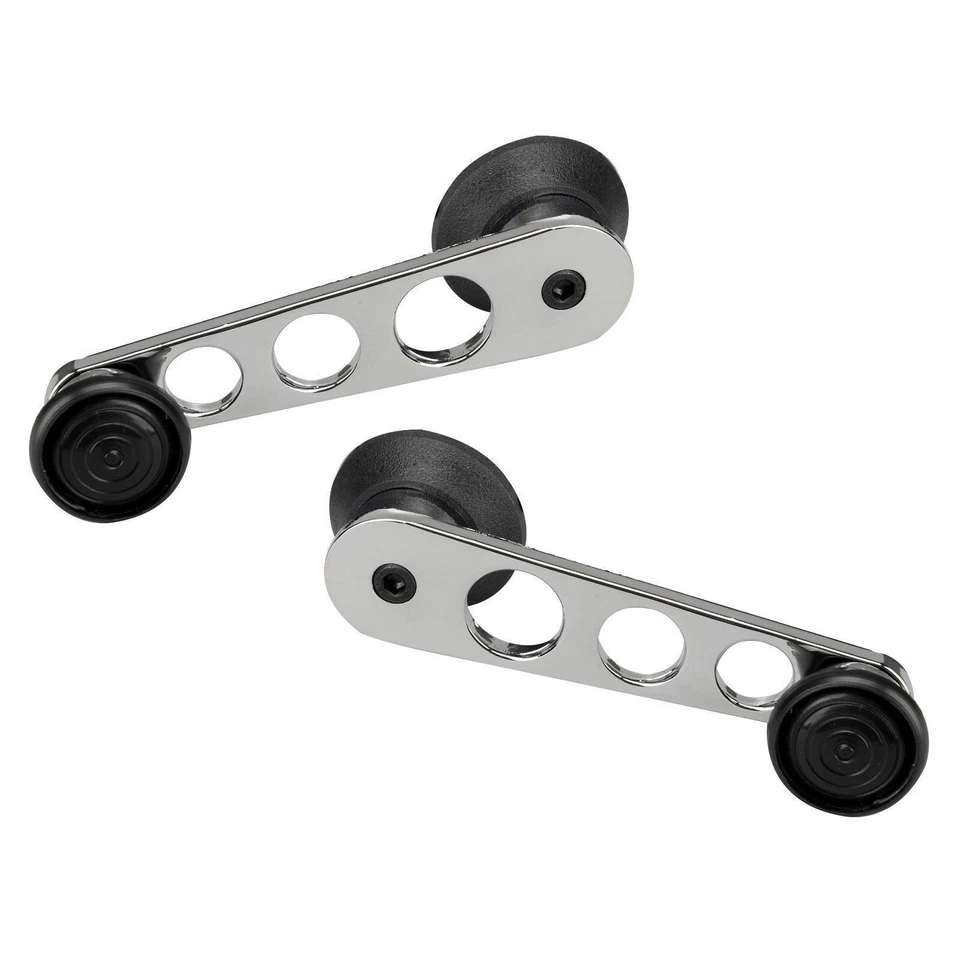 Par de manivelas de ventana estilo deportivo para VW refrigerado por aire 1968-1979 Foto 1 de 1