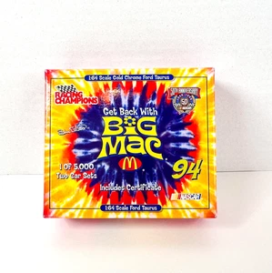 2x Vtg McDonald's Bill Elliott Get Back With Big Mac Diecast Cars New - Picture 1 of 9