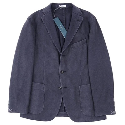 Boglioli Slim-Fit Blue Garment-Washed Wool 'K Jacket' Sport Coat 46R (Eu 56) NWT - Image 1 of 4