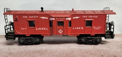 Lionel Lines Bay Window Red Caboose #6517 construido 12/1955 Foto 1 de 4