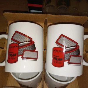 Fram Filters Tazzine Caffè Nuovo Set di 4 Tazze Promozionali Filtri Olio - Foto 1 di 5