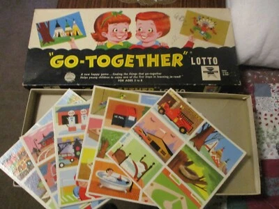 Vintage GO-TOGETHER LOTTO  Edition No.121  Ed-U-Cards COMPLETE from 1959 - Image 1 of 3