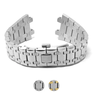 Correa de reloj de acero inoxidable 28 mm para Audemars Piguet Royal Oak Offshore - Imagen 1 de 7