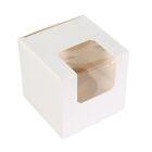 25 White Single Cupcake/Muffin Boxes