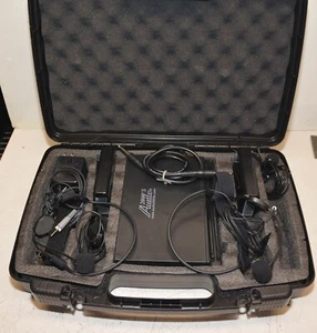 Audio2000s AWR6032U UHF Wireless Dual Mic Set W 2x AV-Jefe CM518 Headset - Picture 1 of 4