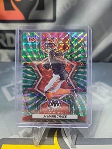 2022 PANINI MOSAIC FOTL #41 JAMARR CHASE GREEN SWIRL /11 - Foto 1 di 3