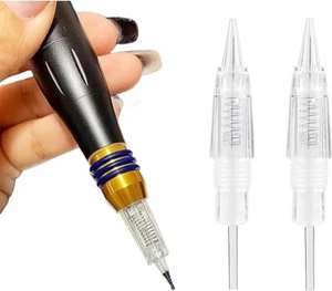 Cartridge Needle Disposable Eyebrow Tattoo Needles Microblading Permanent 1R 1RL - Picture 1 of 6
