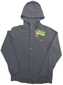 Travis Mathew Jacket Mens Medium Blue LS Full Zip Golf ⛳ Waterproof Hooded Logo - Picture 1 of 12