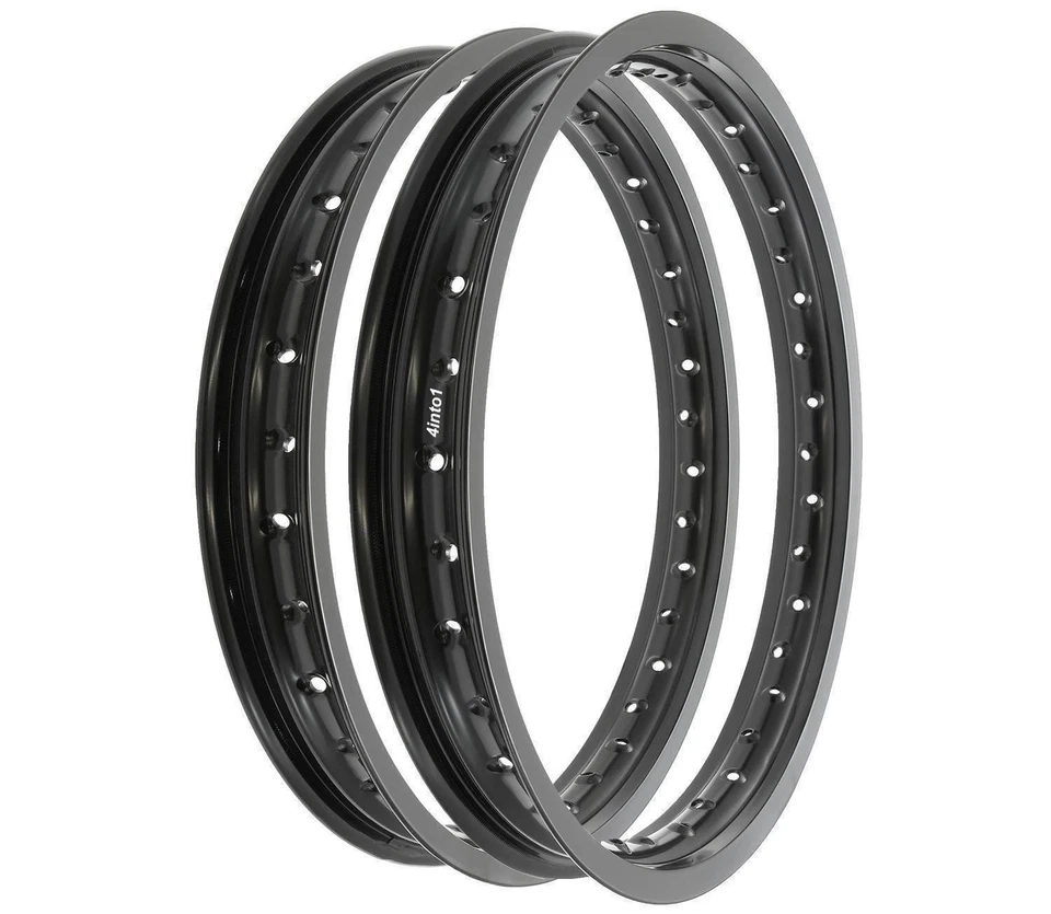 Rising Sun Black Aluminum Rim Set - Honda CB750F Super Sport - 1975 1976 - Image 1 of 1