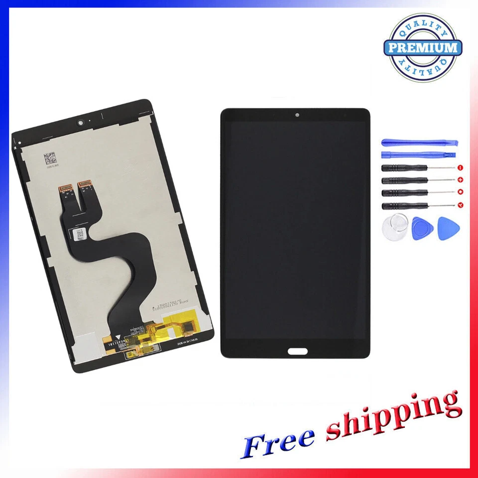 LCD Screen For Huawei MediaPad M5 8.0 Black Glass Touch Assembly Replacement - Image 1 of 1