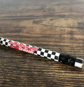 Vintage Bleistift "Im Rennen mit Jesus" Kariertes Design. - Bild 1 von 5