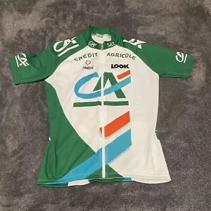 VINTAGE NALINI CREDIT AGRICOLE CYCLING JERSEY SHIRT CICLISMO ITALY SIZE 3 - Picture 1 of 7