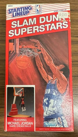 1989 Kenner Starting Lineup Michael Jordan Slam Dunk Superstars Figure Cover