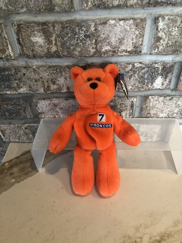Limited Treasures Plush 1998 John Elway #7 Denver Broncos NFL Orange Pro Bear Cover