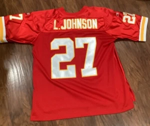 Larry Johnson #27 NFL Kansas City Chiefs Red Jersey Reebok  Field Jersey. S 48 - Picture 1 of 6