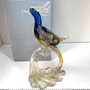 Murano glass extra large bird figurine 15.0 × 8.3 inches Rare Interior - Picture 1 of 15